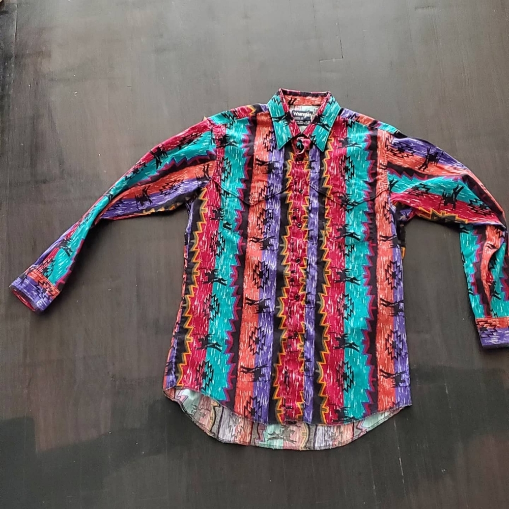 Vintage Wrangler Cowboy Long Tails Tail Western - Gem